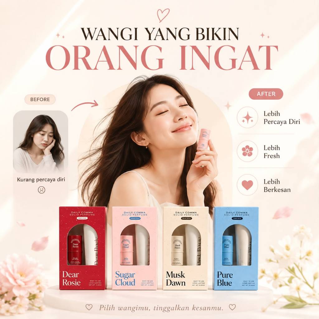 DAILY COMMA Solid Perfume & Cream Perfume Gift Set KR