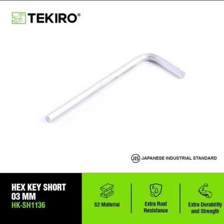 Kunci L hexagonal 3 MM Tekiro Original