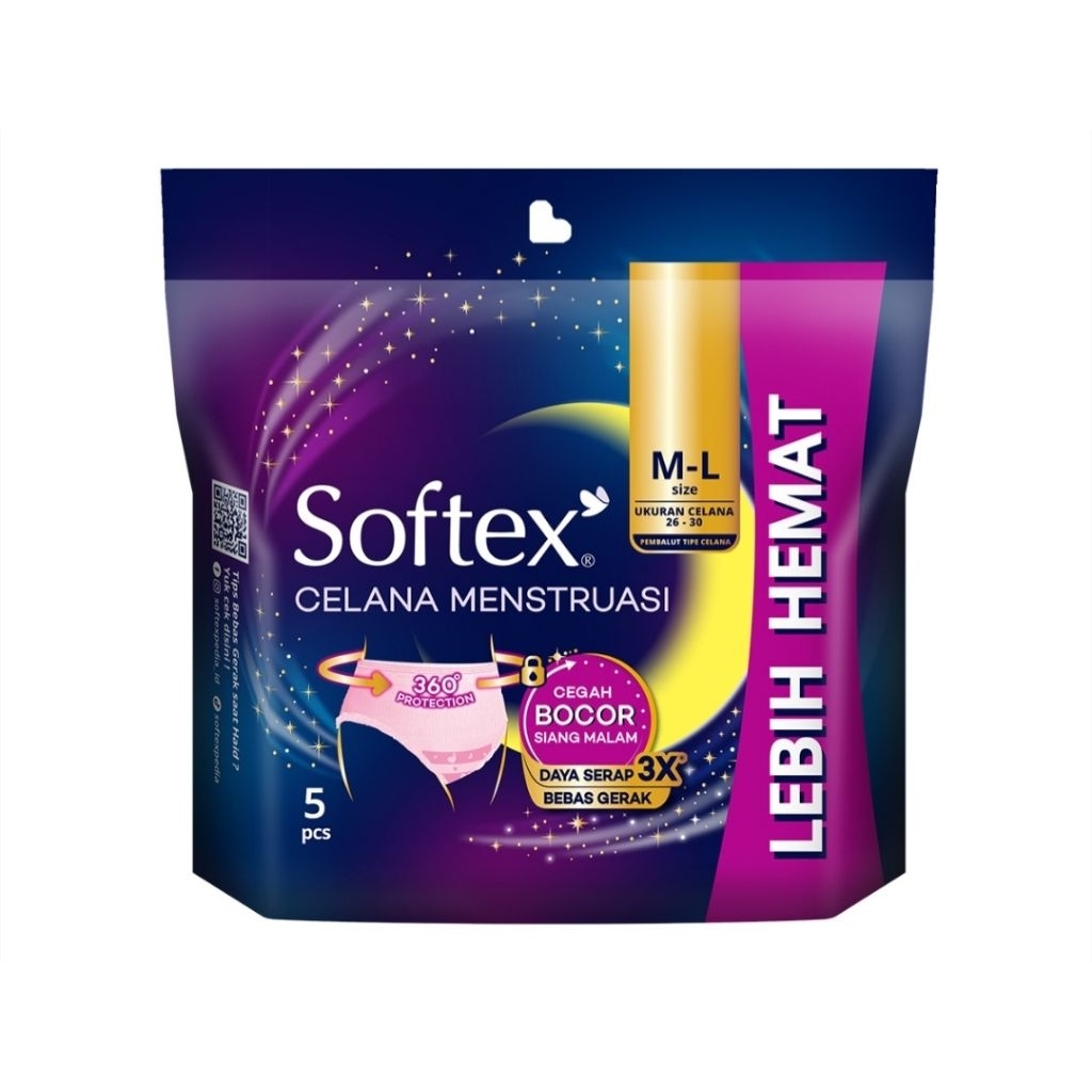 Softex Pembalut Celana Menstruasi M - L 5 pcs