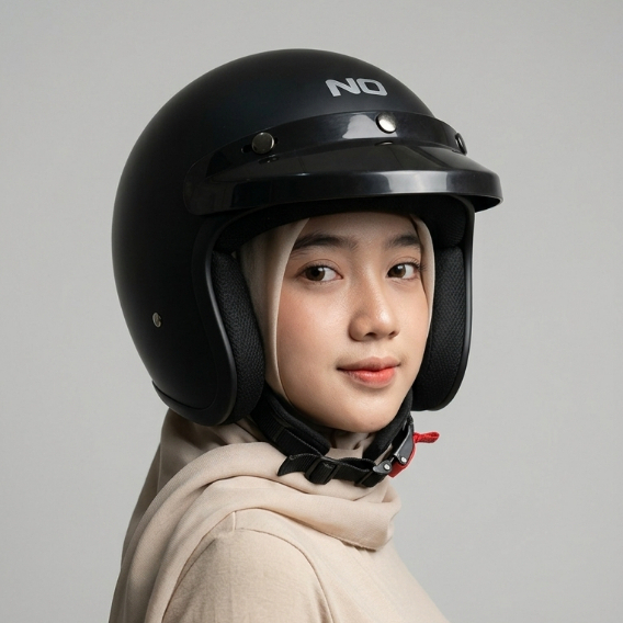 HELM BOGO NIMO SERIES N SOLID BLACK DOFF PET