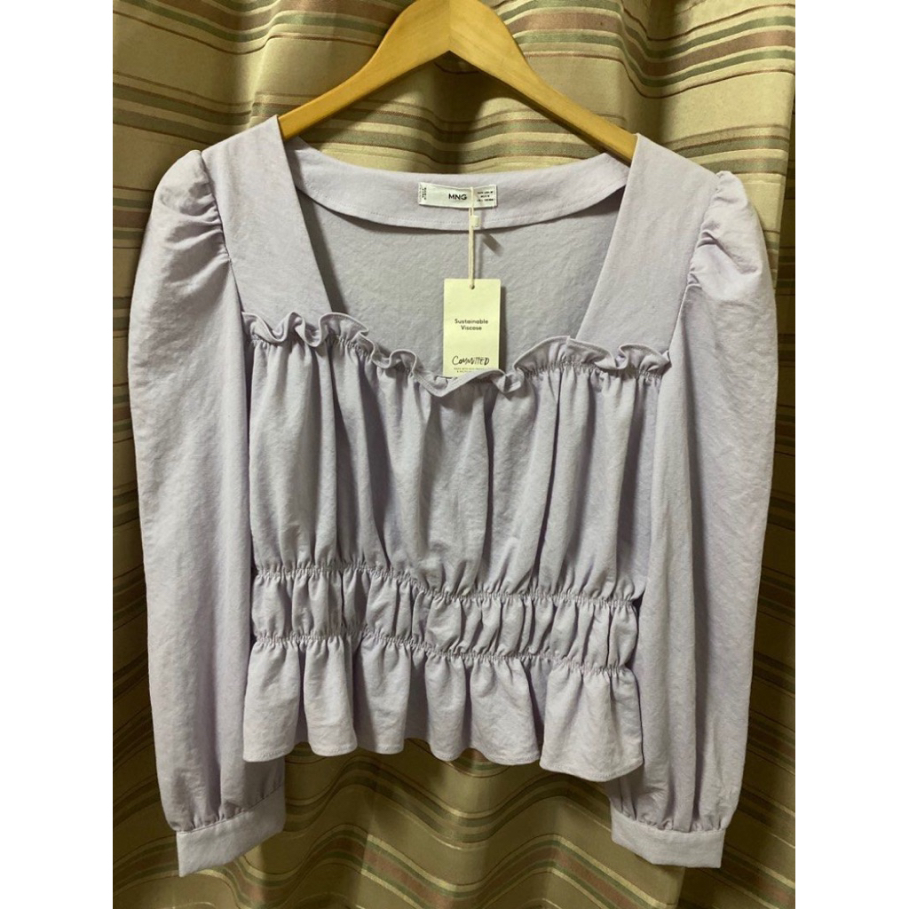 [Preloved] Mango Lilac Blouse
