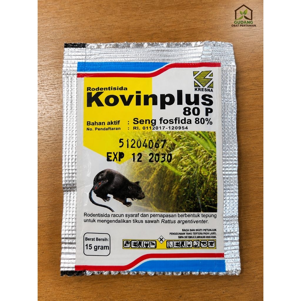 KOVINPLUS 80 P Racun Tikus 15 Gram