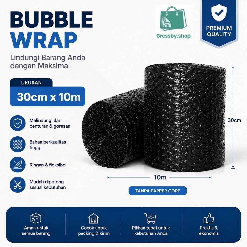 Bubble Wrap Roll  30cm×10m Plastik Bubble Packing
