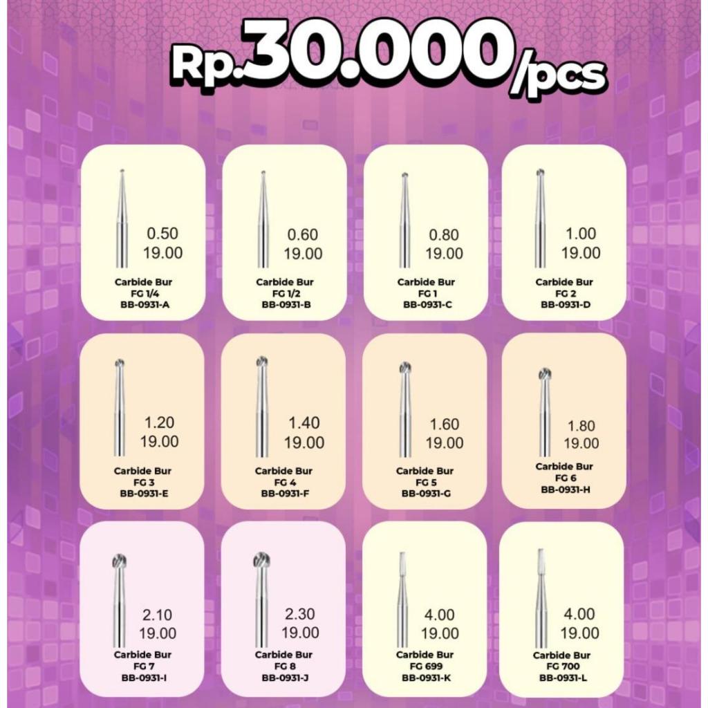 Caride Burs | TEALTH l Per pcs