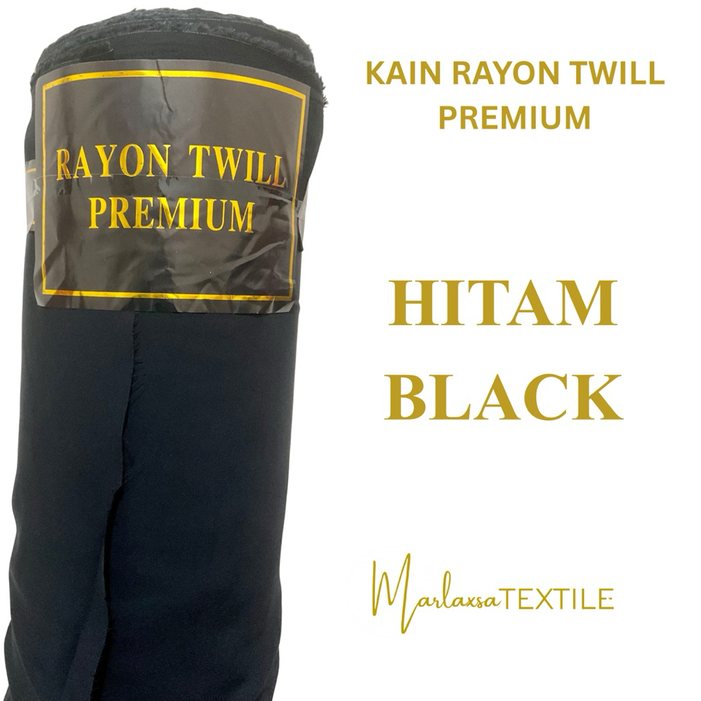 KAINRAYONTWILL PREMIUM | BLACK|Hitam