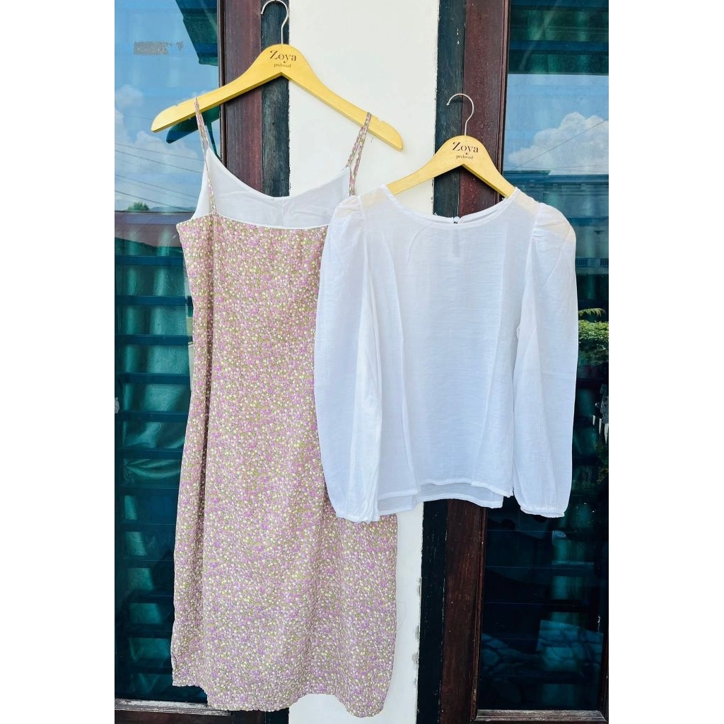 midi dress 2in1