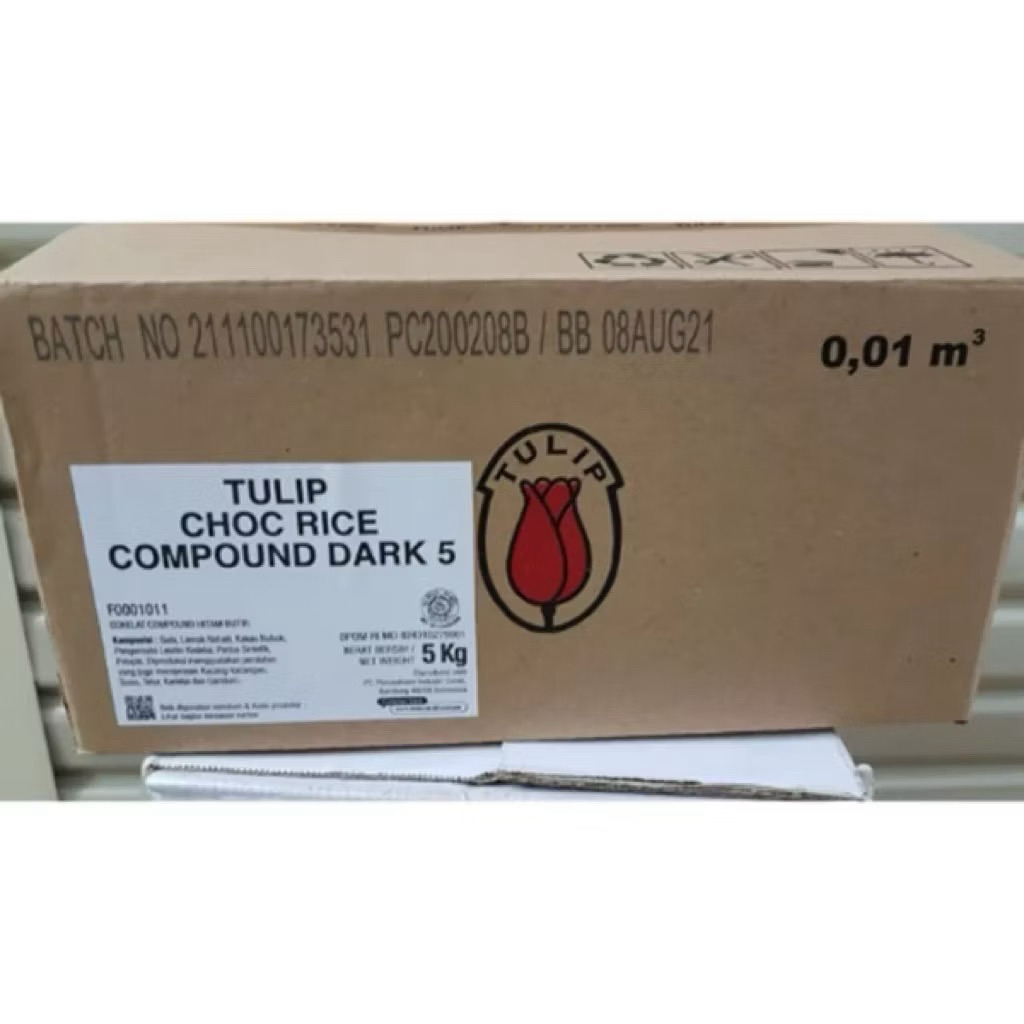 Tulip Choco Rice Compound Dark 5Kg - KARTON - CARGO