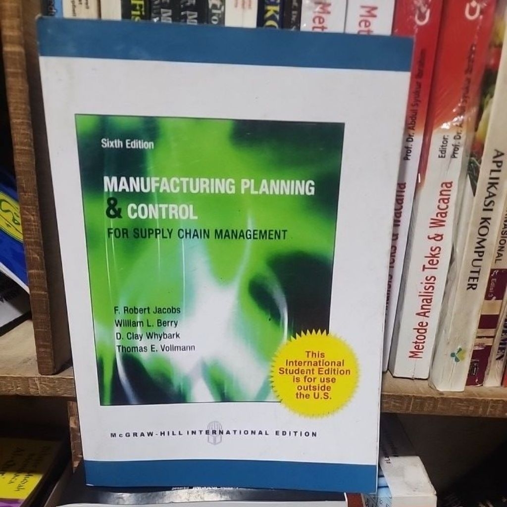 manufacturing planning & control - sixth edition