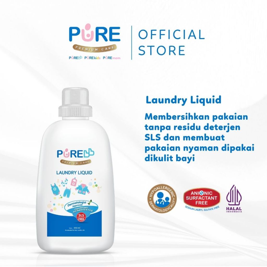 PUREBB LAUNDRY LIQUID 850mL BOTTLE