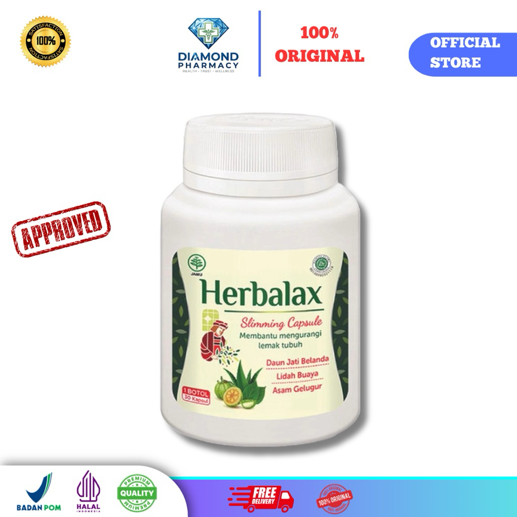 Herbalax Slimming Botol 30 Kapsul