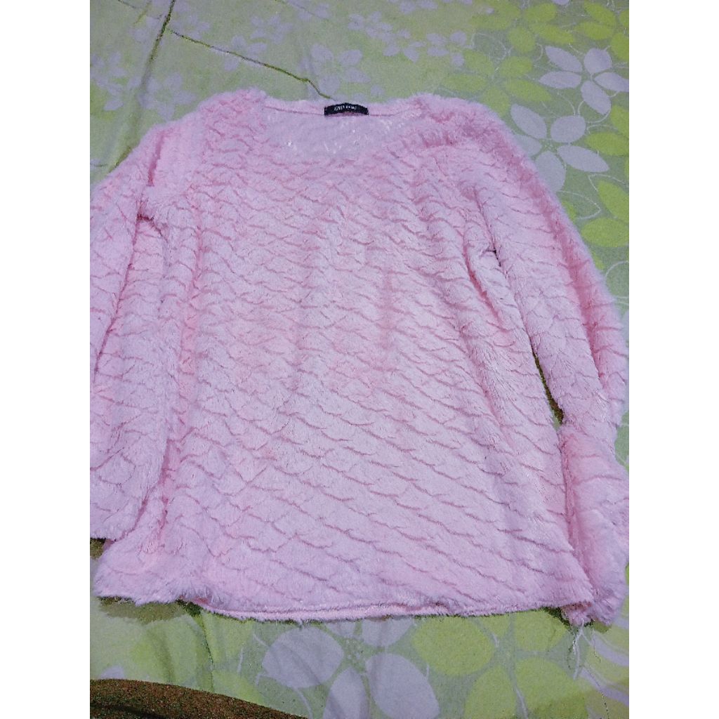 PRELOVED GOOD CONDITION Blouse Knit ware bulu ZARA BASIC