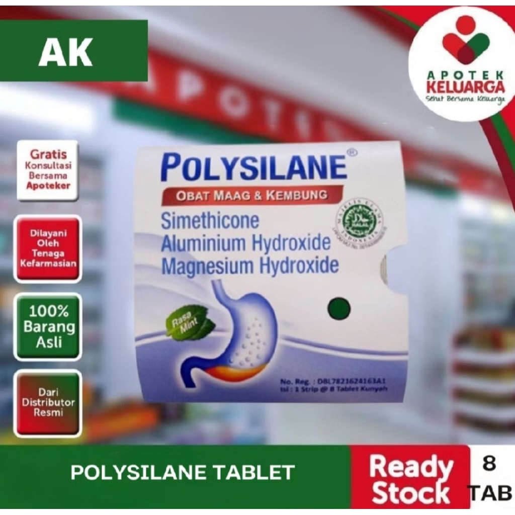 POLYSILANE TABLET #OBAT LAMBUNG #MAGH #DURI