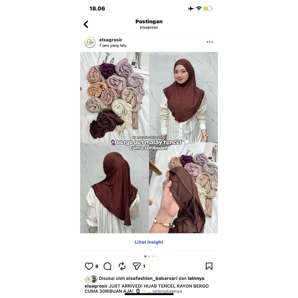 Bergo Pet Malay Tencel