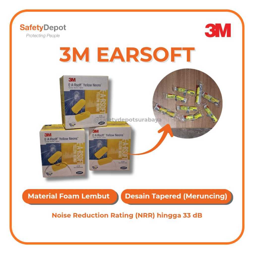 EARPLUG 3M EARSOFT 312-1250 (HARGA PER PCS)