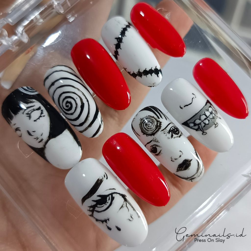 Junji Ito Custom Press On Nails