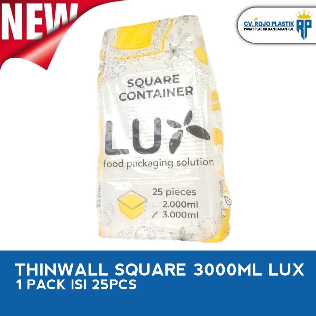 THINWALL SQUARE 3000ml LUX