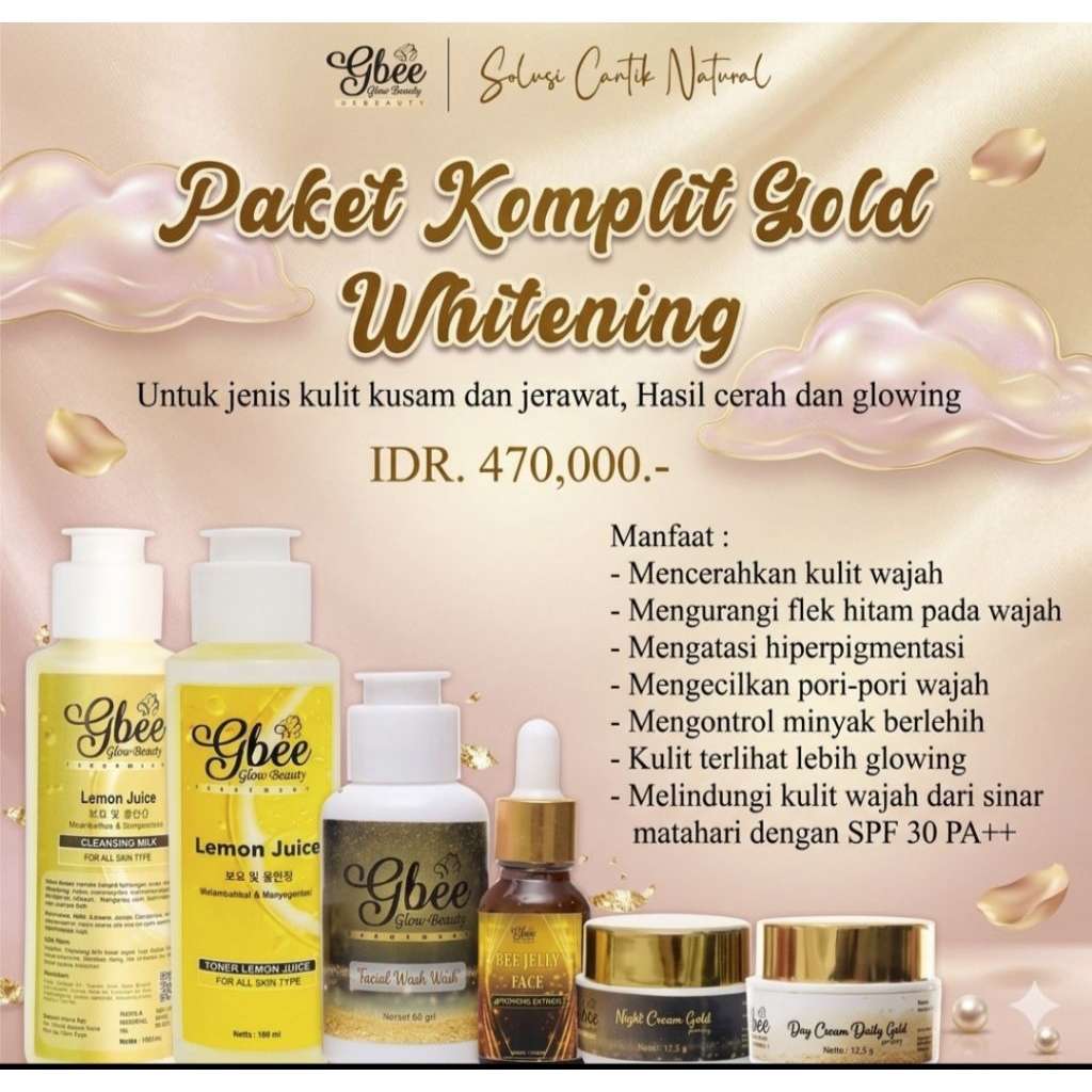 PAKET KOMPLIT GOLD WHITENING