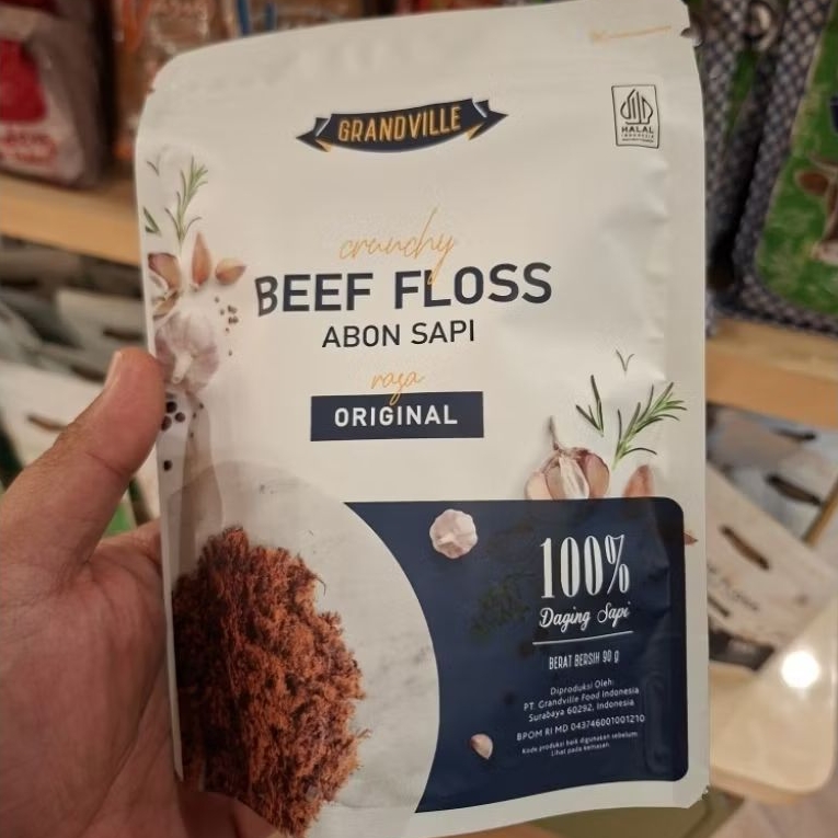 Grandville Beef Floss Abon Sapi Original 100% Daging Sapi / pack