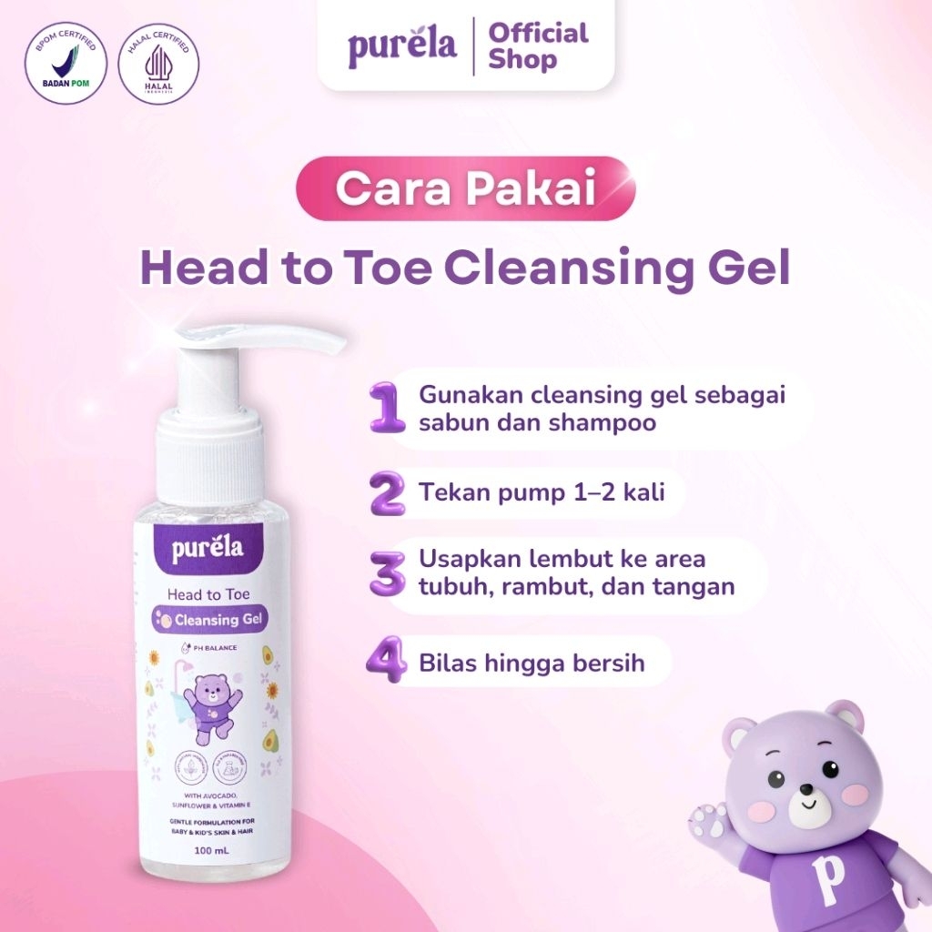 (COD) PURELA CLEANSING GEL 100ML