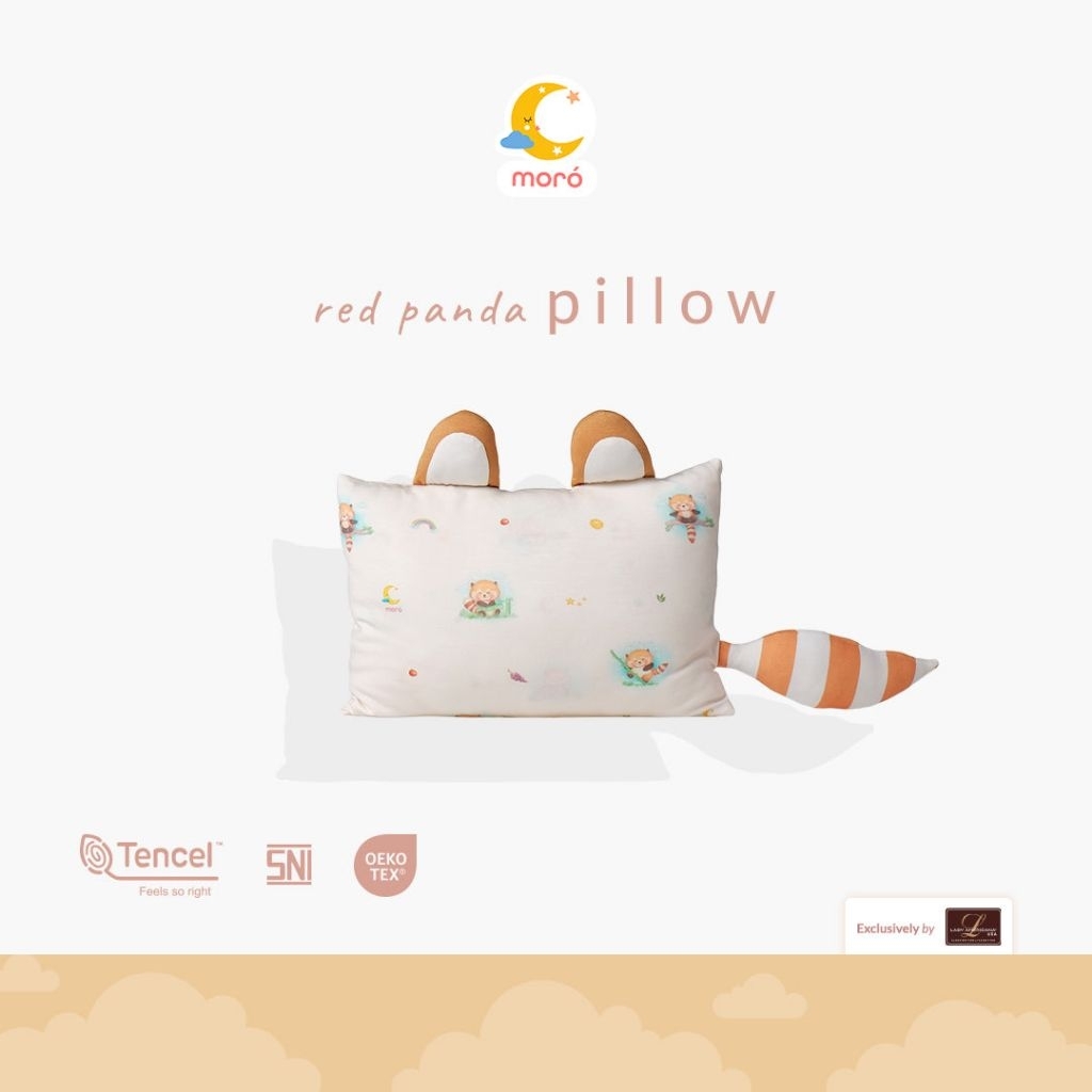 Moro Pillow Redpanda Medium - Bantal Bayi