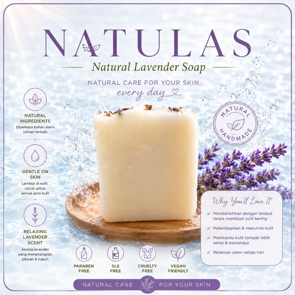 NATULAS ( Natural Lavender Soap )