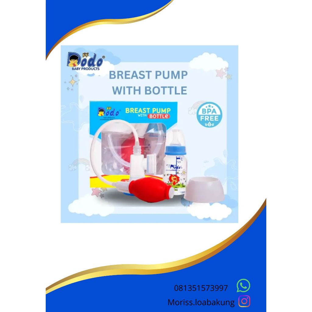 Dodo - Manual Breast Pump + Botol