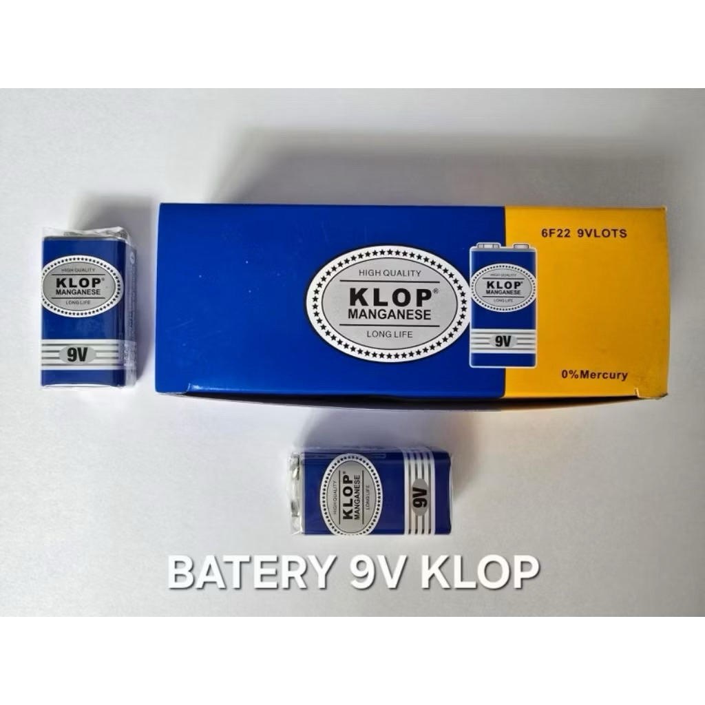 BATERAI 9V KLOP PER (10pcs)
