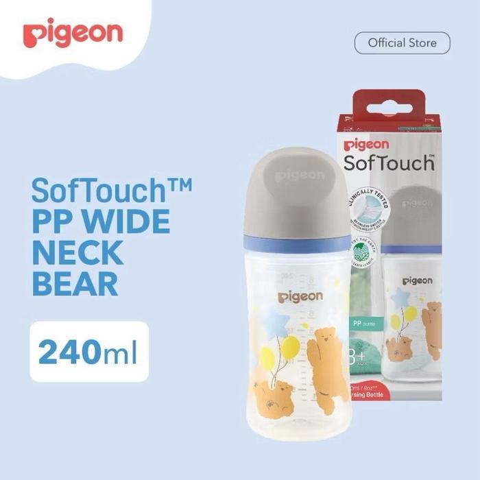 PIGEON BTL PPSU WIDENECK BPP 240ML W/SOFTOUCH