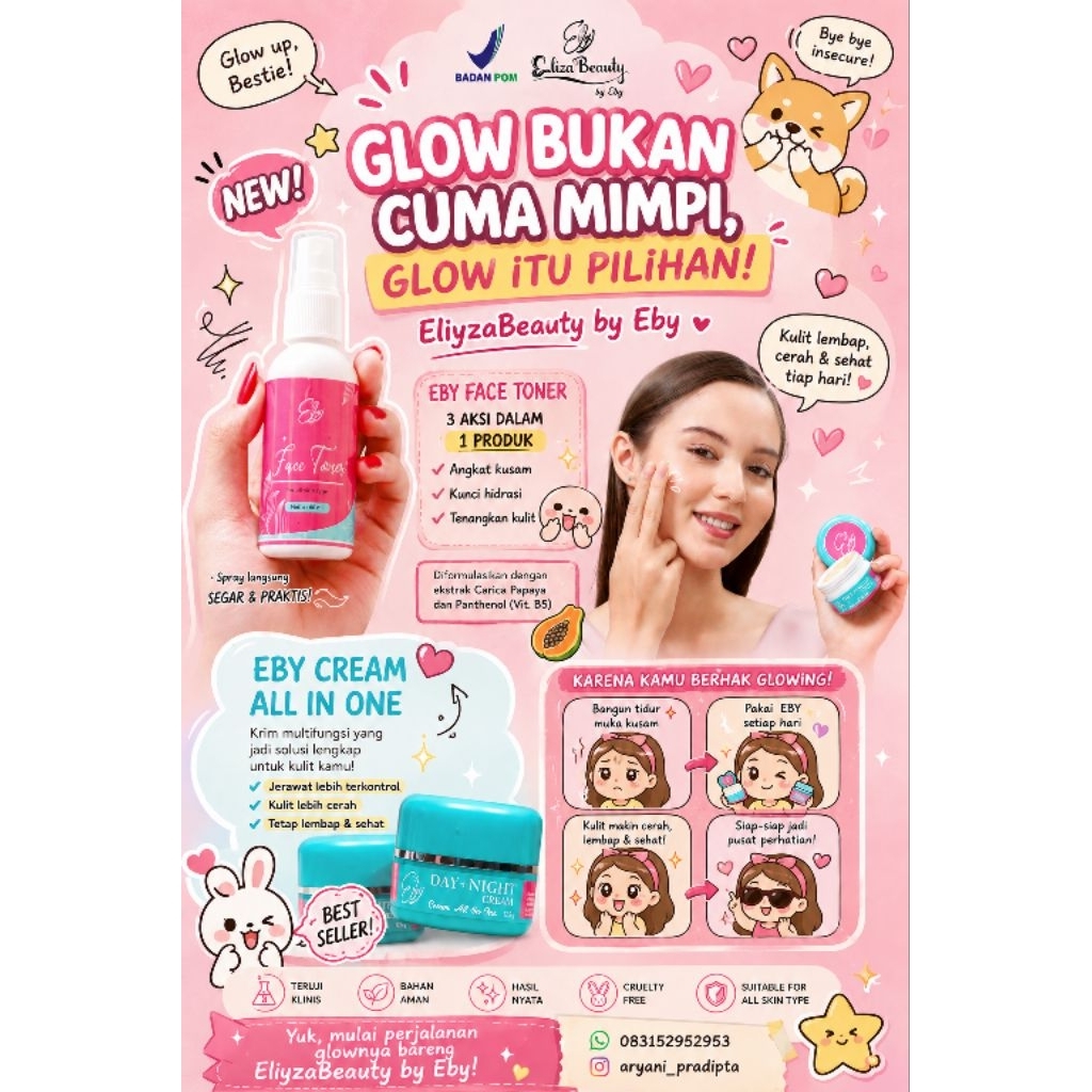 NEW PACKAGING - EBY BPOM ex. ELIZABEAUTY - BISA COD
