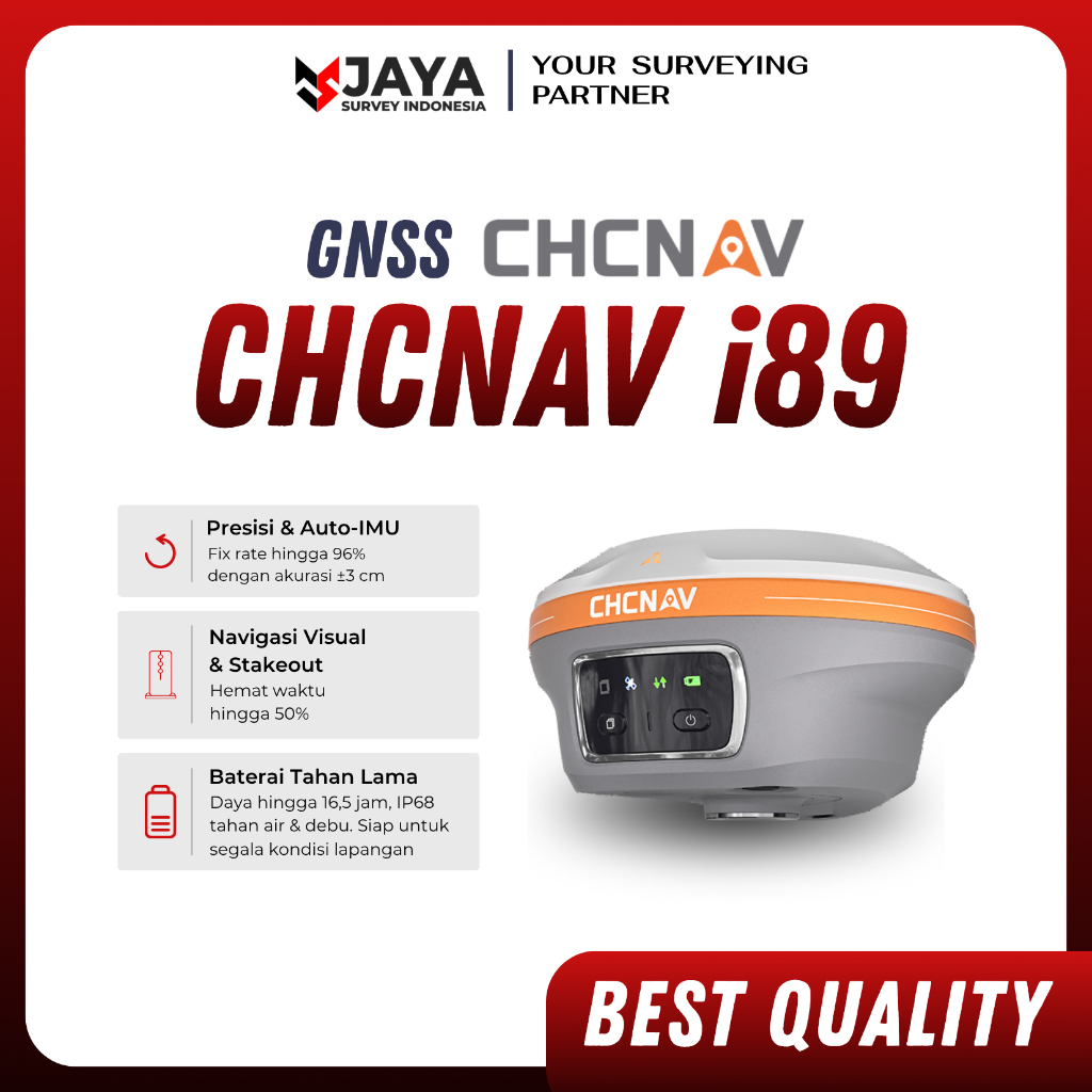 CHC i89 GNSS GPS Receiver RTK CHCNAV Visual Survey