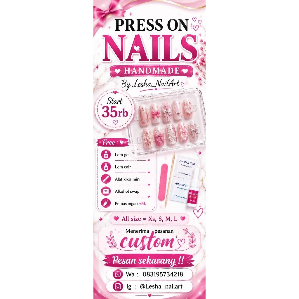pres on nails