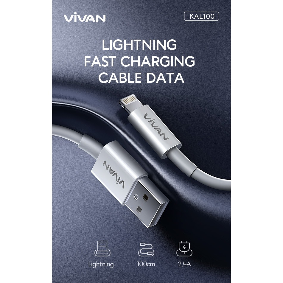 VIVAN KABEL LIGHTNING FAST CHARGING KAL100