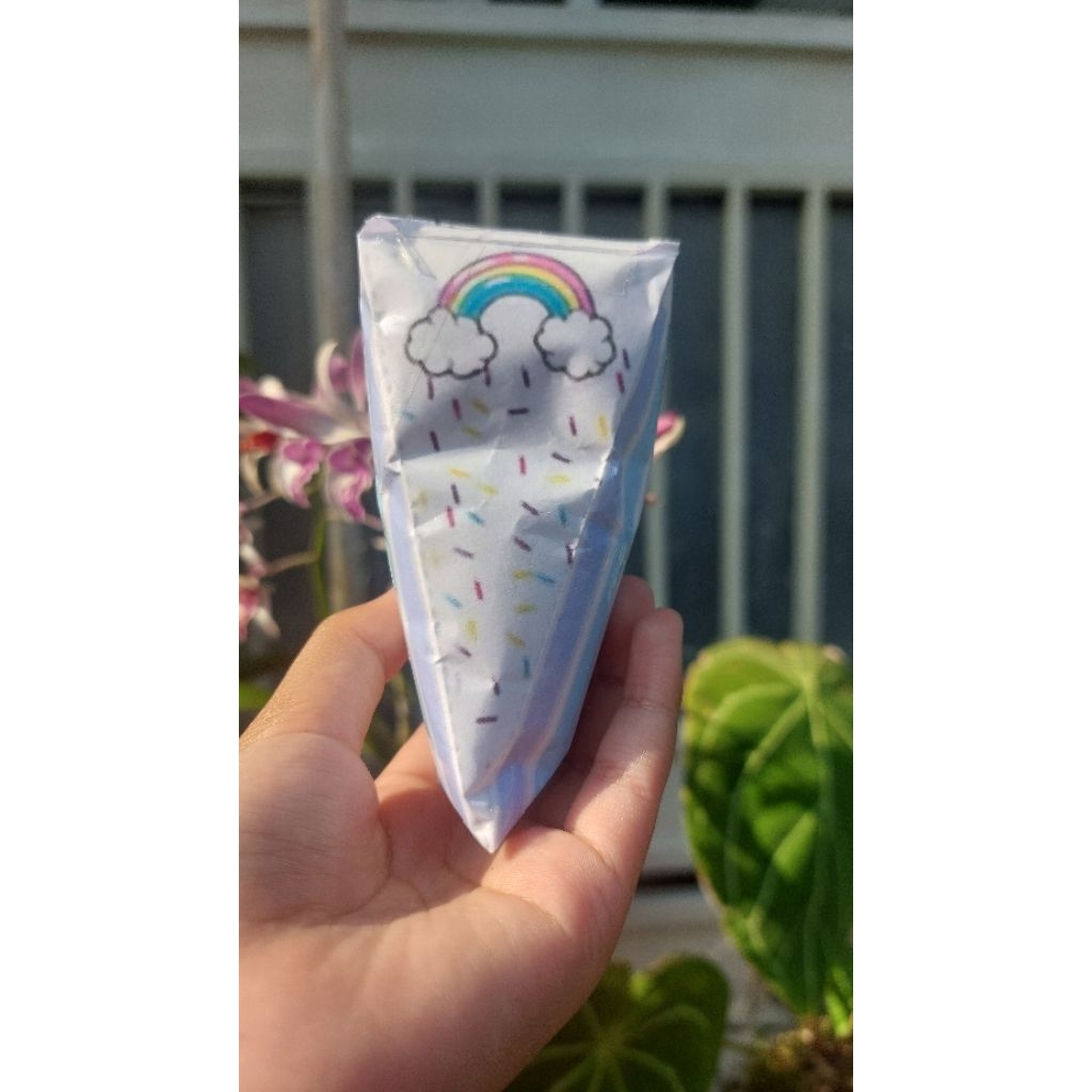 Paper Squishy Kue Pelangi