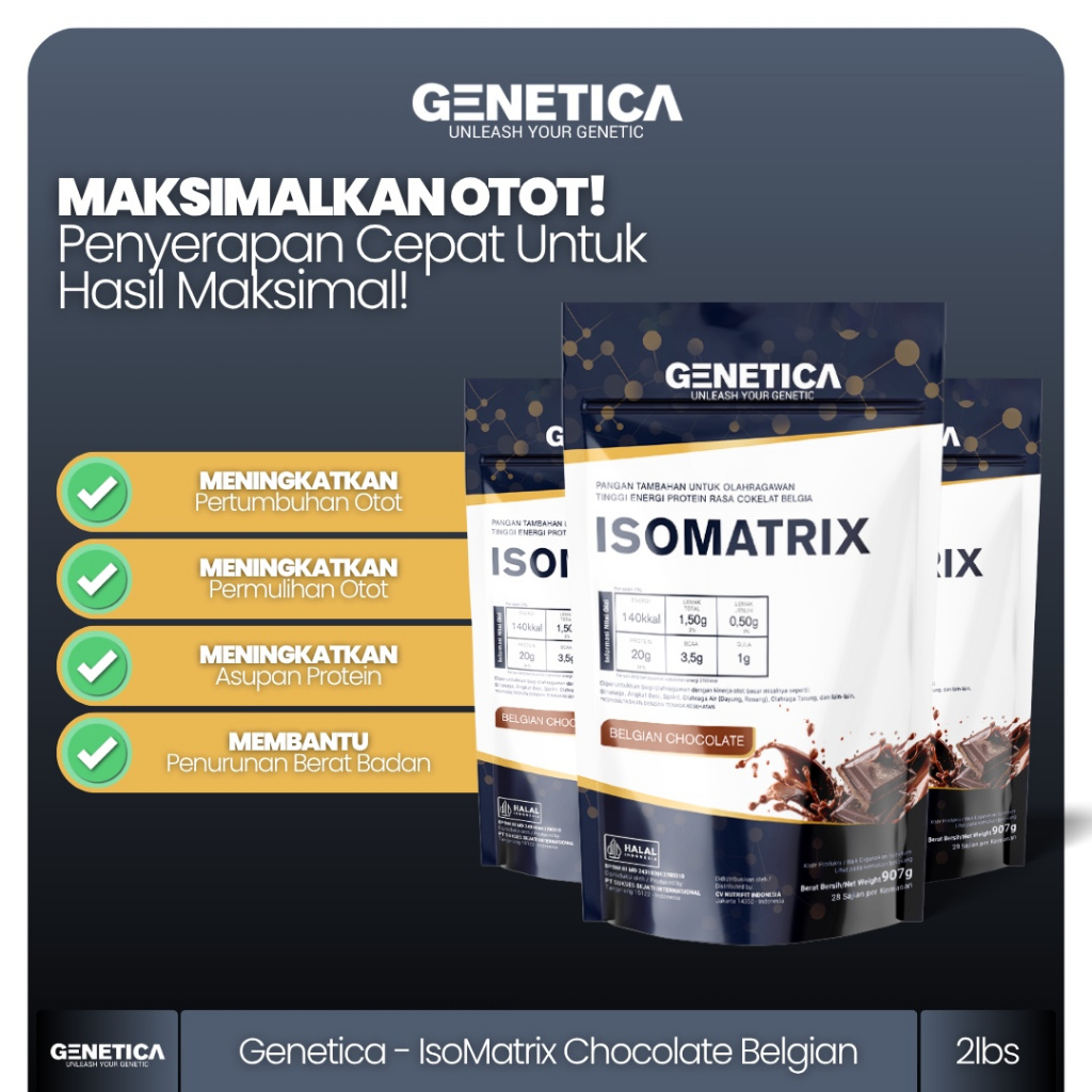 Genetica Isomatrix 2 Lbs Protein Isolate Matrix