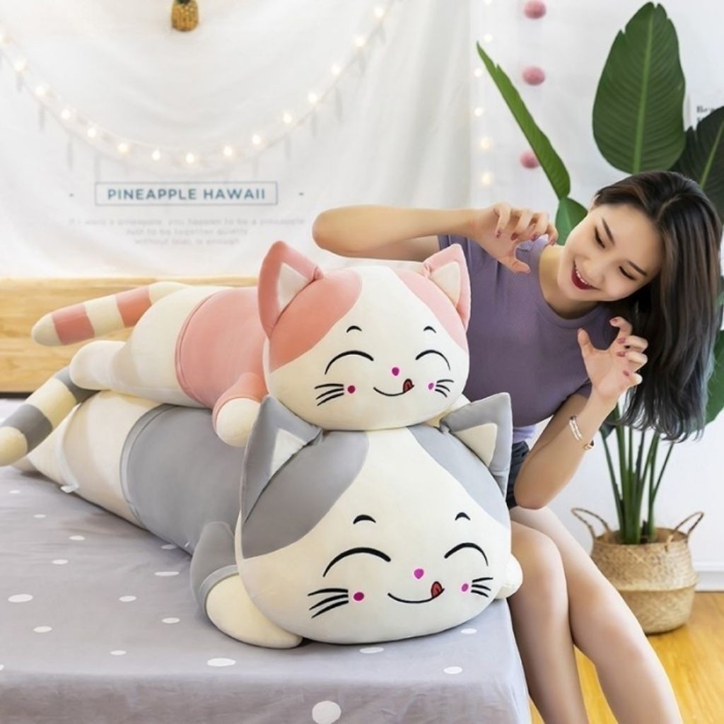 BONEKA GULING KUCING LYING JUMBOuk 100CM