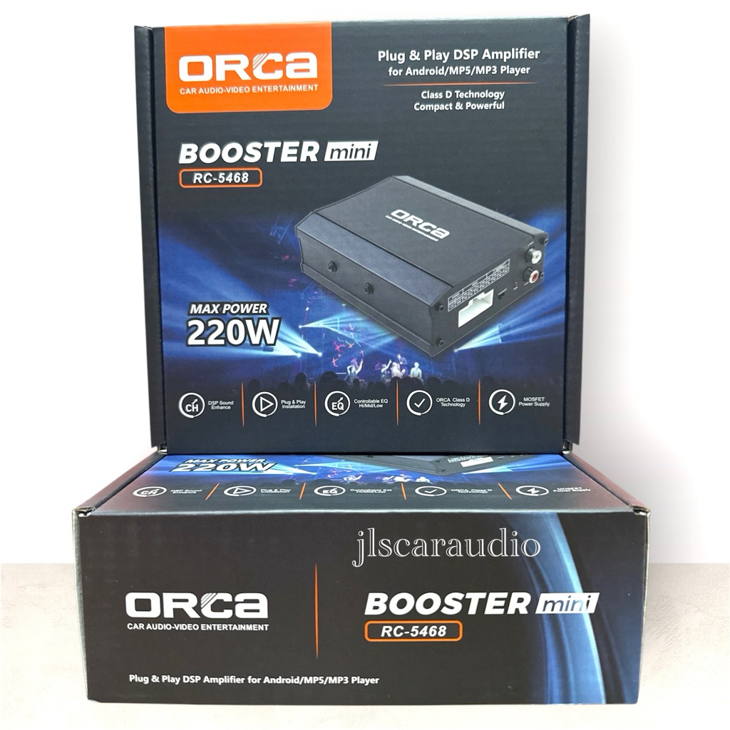 DSP Amplifier Plug & Play Android Receiver ORCA Booster Mini, DSP MINI ORCA