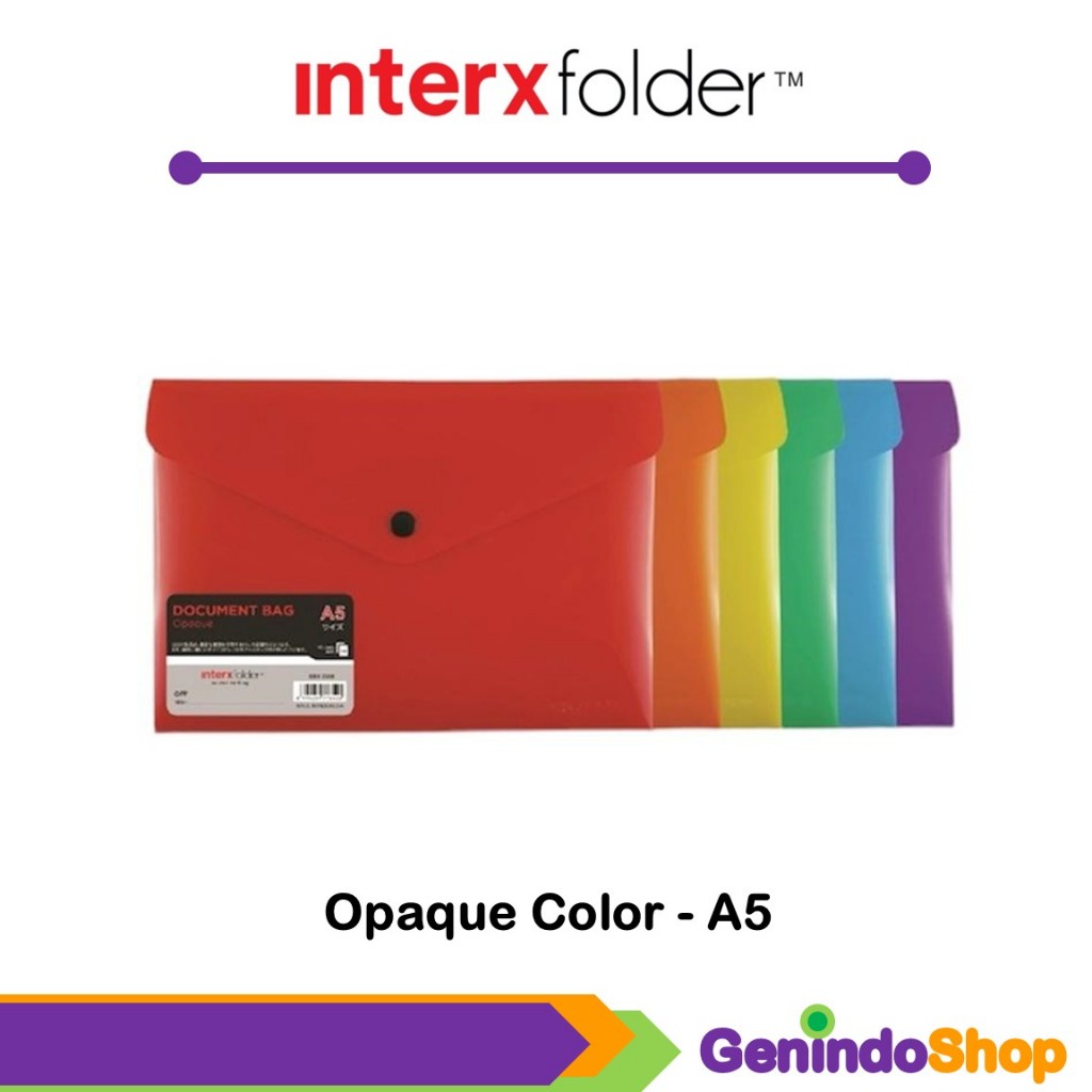 Map Kancing A5 Opaque InterxFolder