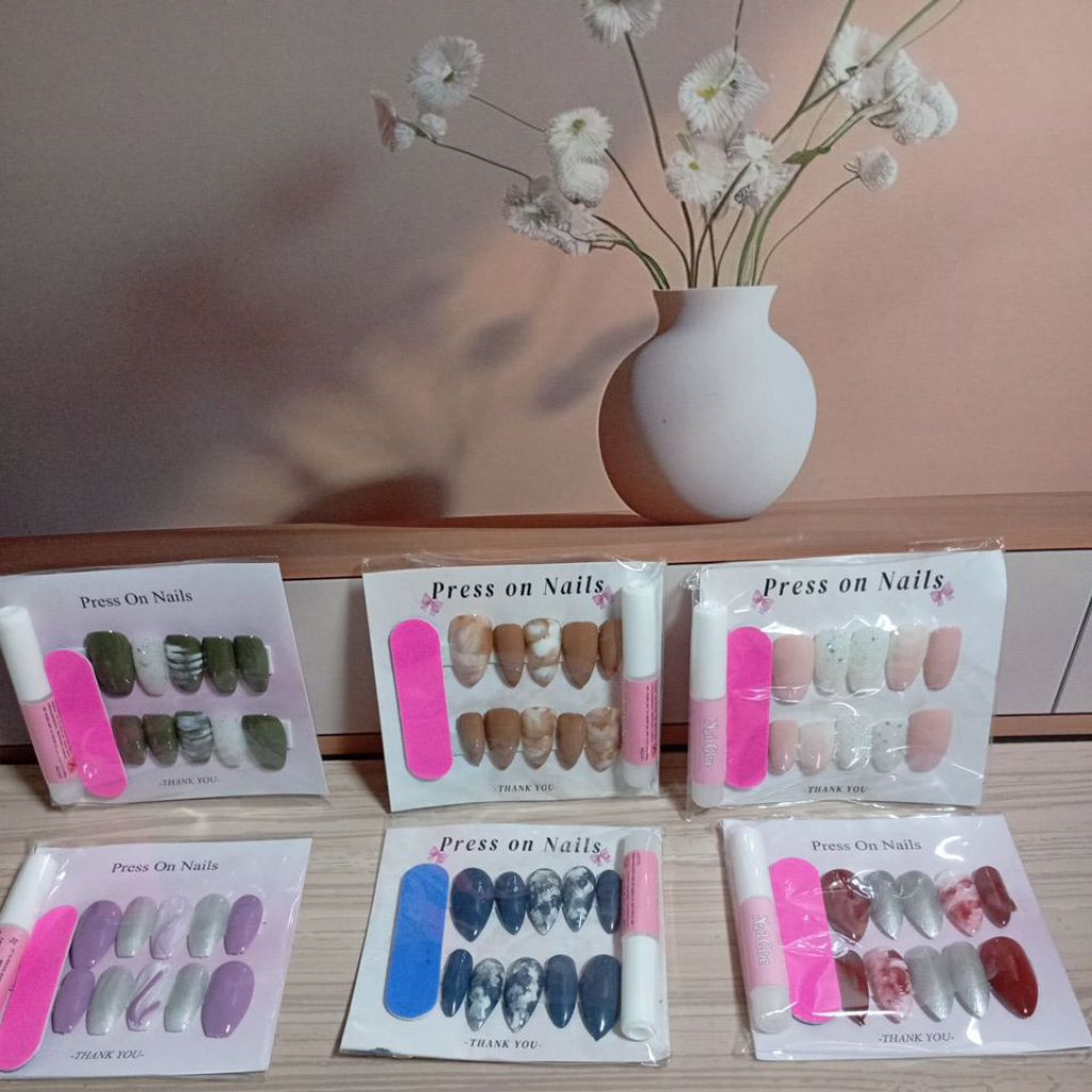 press on nails murah nail art