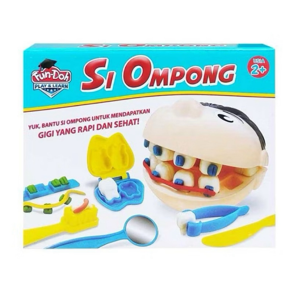 Mainan Fun Doh Plastisin Si Ompong