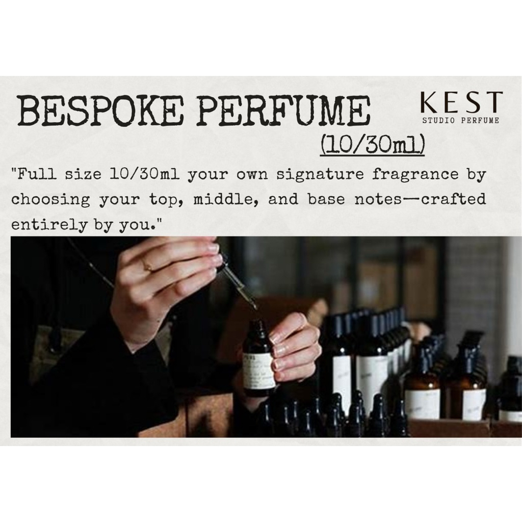 KEST - BESPOKE PERFUME | CUSTOMIZE PERFUME