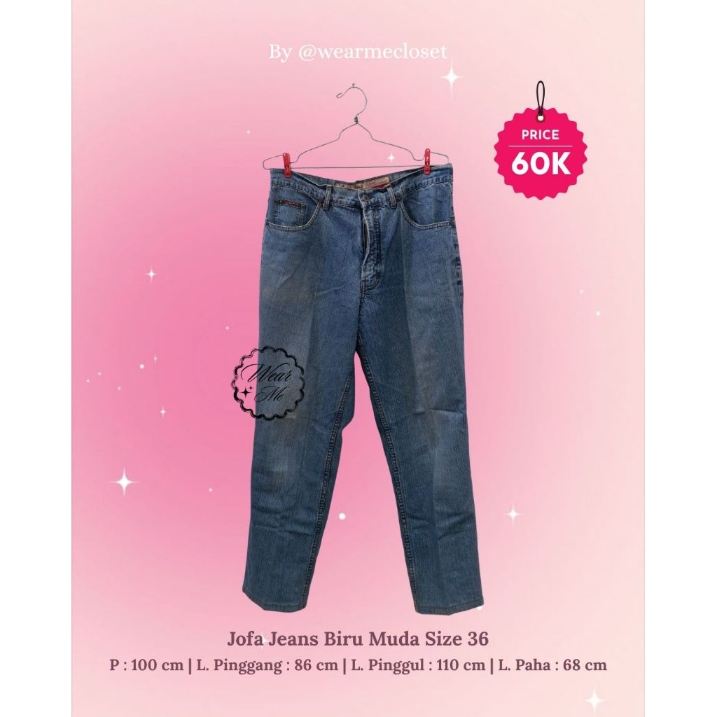 Jofa Jeans Biru Muda Size 36