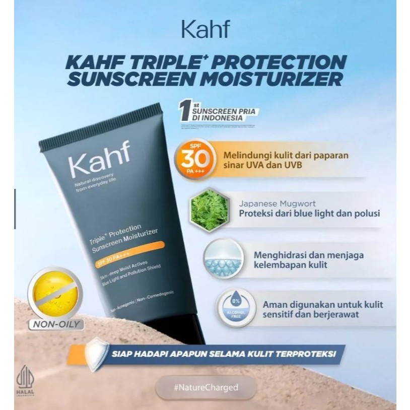Kahf Triple+ Protection Sunscreen Moisturizer