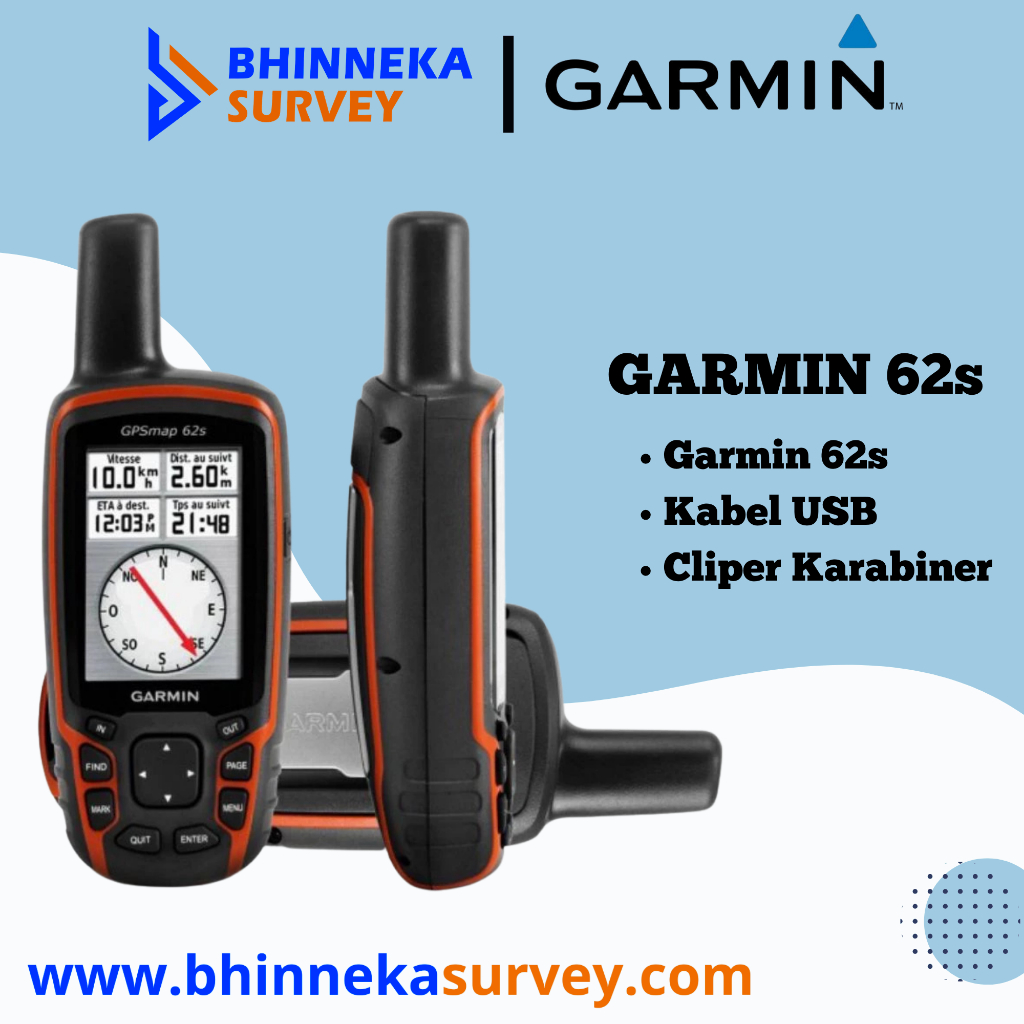 GPS Garmin 62s Bekas Komplite