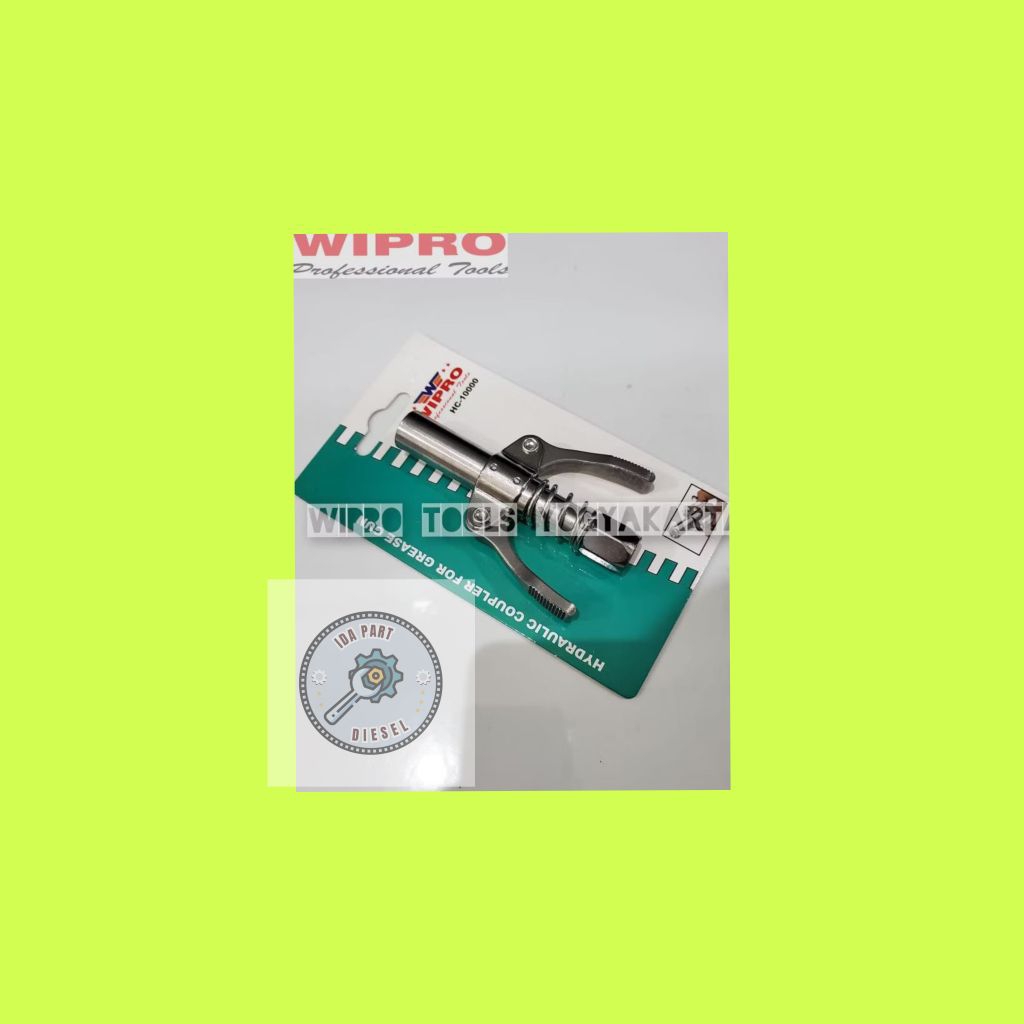 Wipro hydraulic copler for grease gun hv.10000/kepalagrease gun/alat aplikasi gemuk gun/