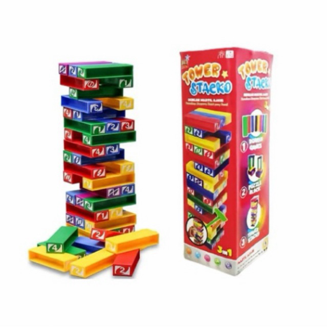 MAINAN STACKO/MAINAN SUSUN BALOK/UNO STACKO BLOCK/MAINAN EDUKASI