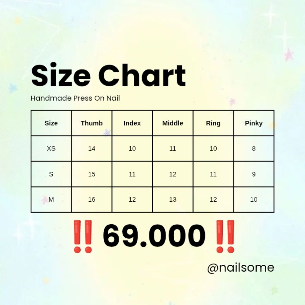 69K Press On Nails Handmade Premium