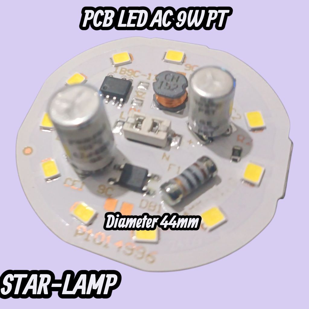 PCB LED AC 9WAT PT DIAMETER 44MM