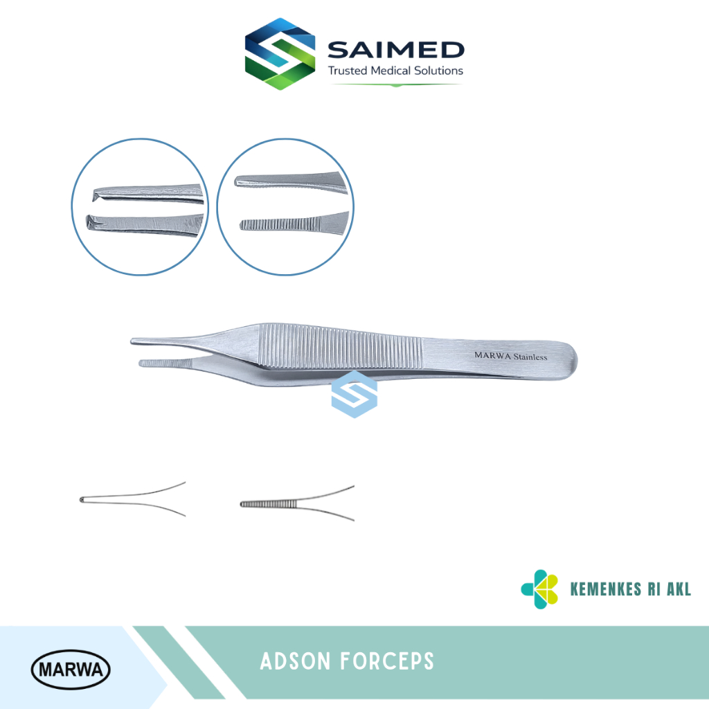 Adson Forcep / Adzon Dressing Tissue Chirugis Anatomi Forceps
