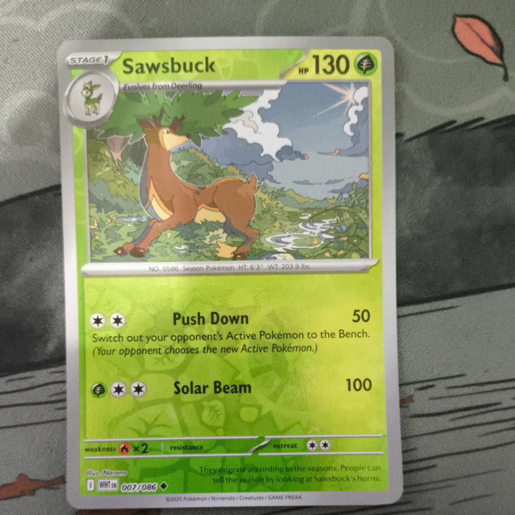 Sawsbuck 7/086 holo bbwf