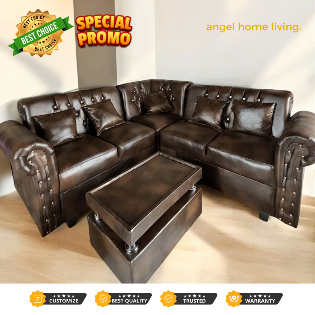 Sofa Minimalis sudut kancing 221